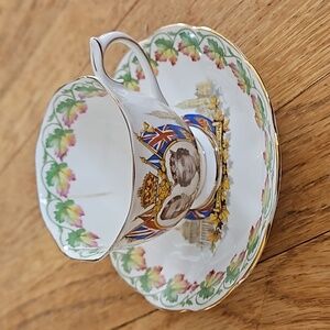 Vintage King George VI Loyalty cup and saucer